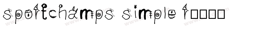 sportchamps simple r字体转换
